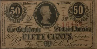 United States 50 Cents, 1863-1864 P-56 obverse