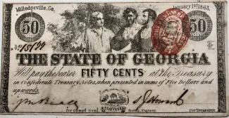 United States 50 Cents, 1863 obverse
