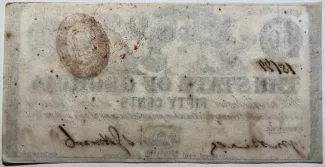 United States 50 Cents, 1863 reverse