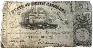 United States 50 Cents, 1863 obverse