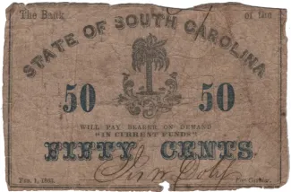 United States 50 Cents, 1863 obverse
