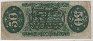 United States 50 Cents, 1863 P-111 reverse