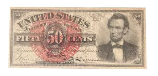 United States 50 Cents, 1863 P-119 obverse