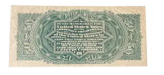 United States 50 Cents, 1863 P-119 reverse