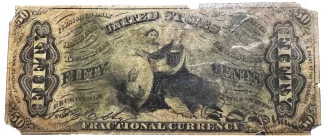 United States 50 Cents, 1864-1869 P-113 obverse