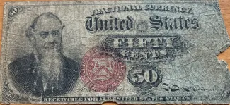 United States 50 Cents, 1869-1875 P-120 obverse