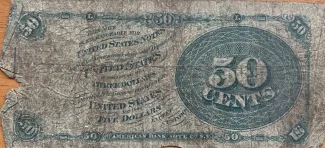 United States 50 Cents, 1869-1875 P-120 reverse