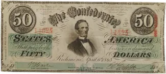 United States 50 Dollars, 1863 P-57 obverse