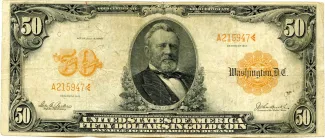 United States 50 Dollars, 1913 P-273 obverse