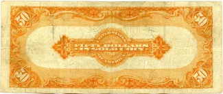 United States 50 Dollars, 1913 P-273 reverse