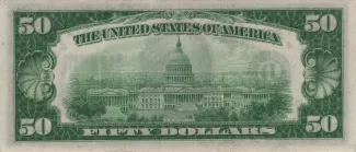 United States 50 Dollars, 1928-1934 P-432 reverse