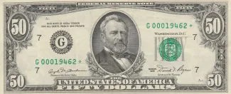 United States 50 Dollars, 1963-1988 P-447 obverse