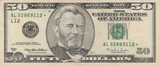 United States 50 Dollars, 1996-2001 P-502 obverse