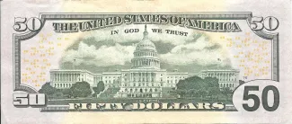 United States 50 Dollars, 2004-2021 P-522 reverse