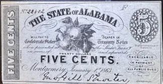 United States 5 Cents, 1863 obverse