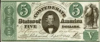 United States 5 Dollars, 1861 obverse