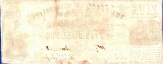 United States 5 Dollars, 1862 reverse