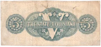 United States 5 Dollars, 1862 reverse