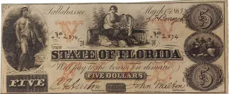 United States 5 Dollars, 1863 obverse
