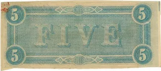 United States 5 Dollars, 1864 P-67 reverse