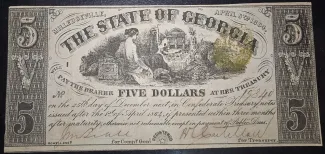United States 5 Dollars, 1864 obverse