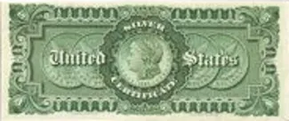 United States 5 Dollars, 1886 P-323 reverse