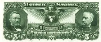 United States 5 Dollars, 1896 P-337 reverse