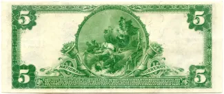 United States 5 Dollars, 1902-1927 reverse