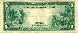 United States 5 Dollars, 1914 P-359 reverse