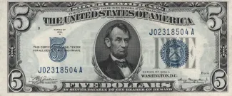 United States 5 Dollars, 1934 P-414 obverse