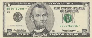 United States 5 Dollars, 1999-2006 P-505 obverse