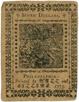 Pre-federal and private/territorial 7 Dollars, 1775-1776 reverse