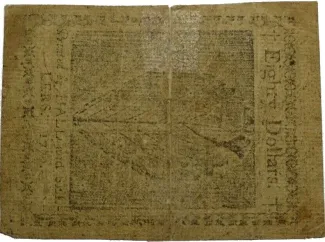 Pre-federal and private/territorial 80 Dollars, 1779 reverse