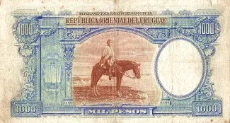 Uruguay 1.000 Pesos, 1937 reverse