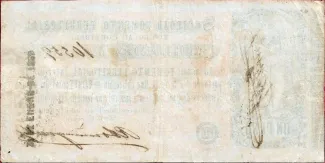 Uruguay 1 Peso, 1868 reverse