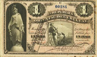 Uruguay 1 Peso, 1875 image