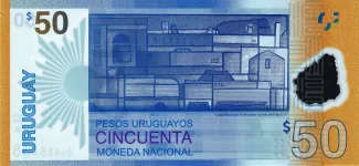 Uruguay 50 Pesos Uruguayos, 2017 P-100 reverse