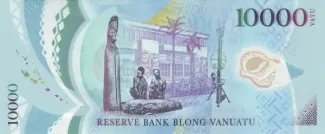 Vanuatu 10,000 Vatu 30th, 2010 P-16 reverse