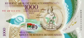Vanuatu 1,000 Vatu 40, 2020 obverse