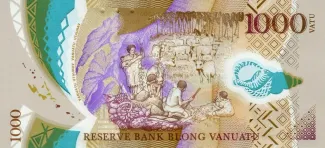 Vanuatu 1,000 Vatu 40, 2020 reverse