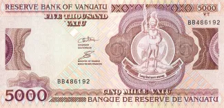 Vanuatu 5.000 Vatu, 2006 obverse