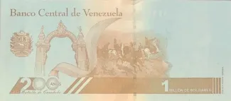 Venezuela 1,000,000 Bolivares, 2020 reverse