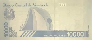 Venezuela 10.000 Bolivares, 2019 reverse