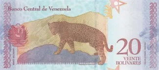 Venezuela 20 Bolivares, 2018 reverse