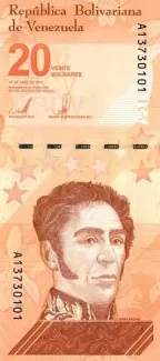 Venezuela 20 Bolivares, 2021 image