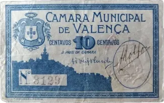 Viana do Castelo, District of 10 Centavos, obverse
