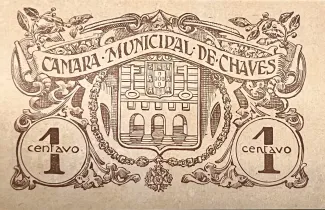 Vila Real, District of 1 Centavo, reverse