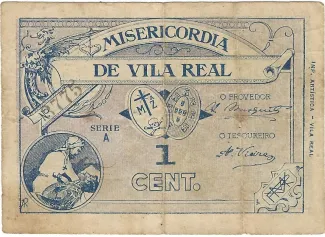 Vila Real, District of 1 Centavo, obverse