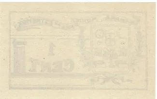vora, District of 1 Centavo, reverse