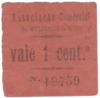 vora, District of 1 Centavo, obverse